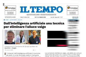 Inteligenza artificiale - Prof. Fabio Zanchini alluce valgo miniinvasiva 
- IL TEMPO